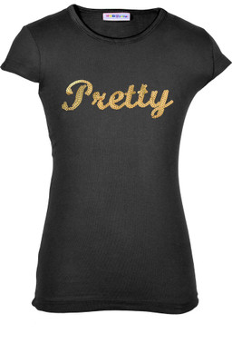 

Lil Orchids Casual Cotton Top(Black, Pack of 1