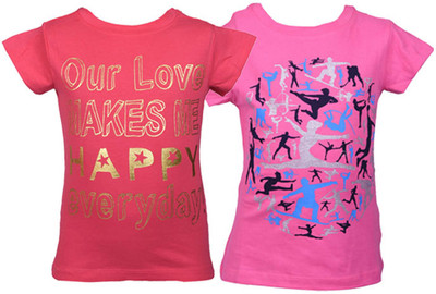 

Gkidz Girls Casual Cotton Top(Red, Pack of 2, Red & pink