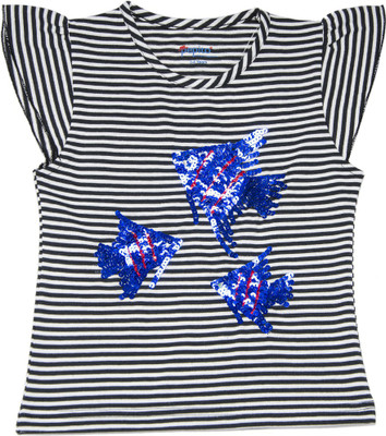 

Pepito Girls Party Cotton Top(Black, Pack of 1