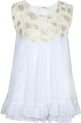 

Gini & Jony Girls Casual Polyester Ruffled Top(Pack of 1, Off white (1202)