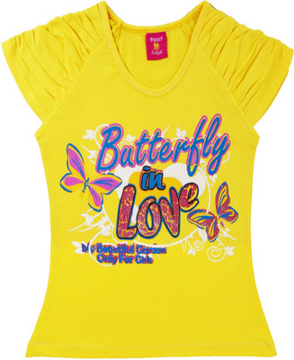 57% OFF on Sweet Angel Casual Cotton Gathered Top(Yellow, Pack of 1)