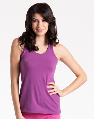 

PrettySecrets Casual Sleeveless Solid Women's Purple Top