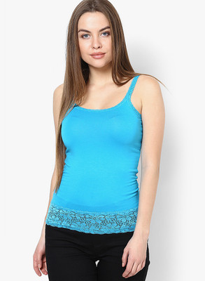 

Only Casual Noodle strap Solid Women's Light Blue Top