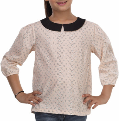 

Trmpi Girls Casual Cotton Top(Pink, Pack of 1, Pale pink