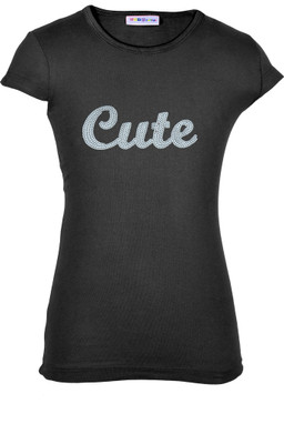 

Lil Orchids Casual Cotton Top(Black, Pack of 1
