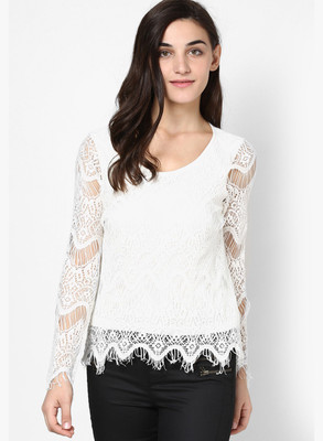 

Only Casual Full Sleeve Woven Women's White Top, Cloud dancer