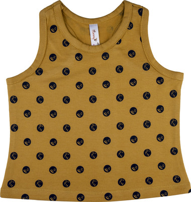 

Hunny Bunny Girls Casual Cotton Tank Top(Yellow, Pack of 1, Mustard yellow