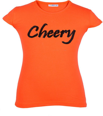 

Gkidz Girls Casual Cotton Top(Pack of 1, Coral