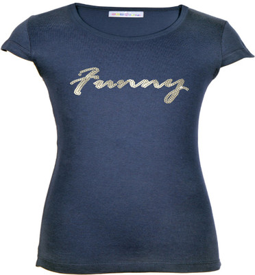 Gkidz Girls Casual Cotton Top(Pack of 1, Navy