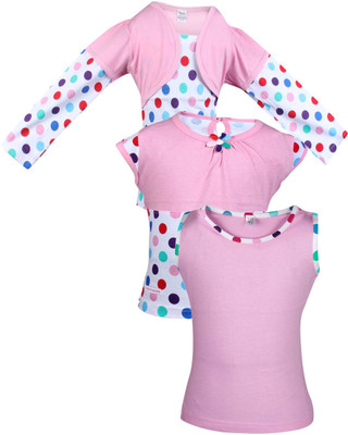 80% OFF on Gkidz Casual Cotton Top(Pink, Pack of 3) 80% OFF on Gkidz Casual Cotton Top(Pink, Pack of 3)