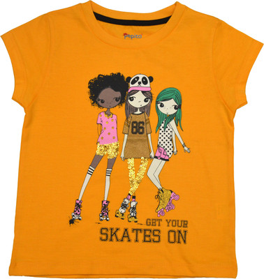 

Pepito Girls Party Cotton Top(Yellow, Pack of 1