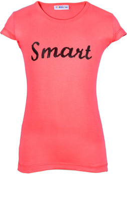 

Lil Orchids Casual Cotton Top(Pink, Pack of 1, Blossom berry