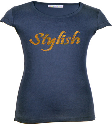 

Gkidz Girls Casual Cotton Top(Pack of 1, Navy