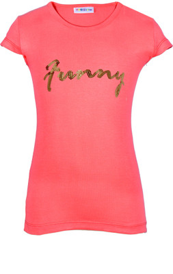 

Lil Orchids Casual Cotton Top(Pink, Pack of 1, Blossom berry