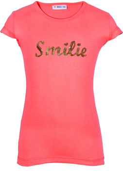 

Lil Orchids Girls Casual Cotton Top(Pink, Pack of 1, Blossom berry