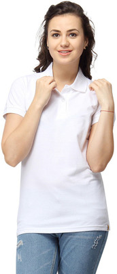 

Campus Sutra Casual Short Sleeve Solid Women's White Top