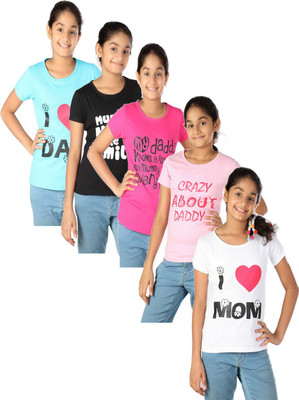 

Gkidz Casual Cotton Top(Multicolor, Pack of 5, Pink