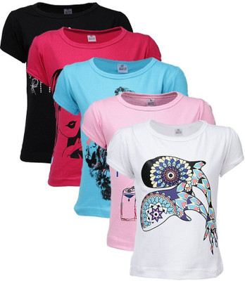 

Gkidz Boys Graphic Print T Shirt(Multicolor, Pack of 1, Pink