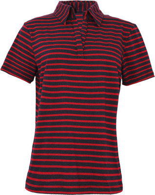 

Kothari Casual Short Sleeve Printed Women's Red Top, Nred