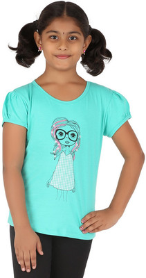 

Minnow Girls Casual Cotton Top(Light Green, Pack of 1), Green2