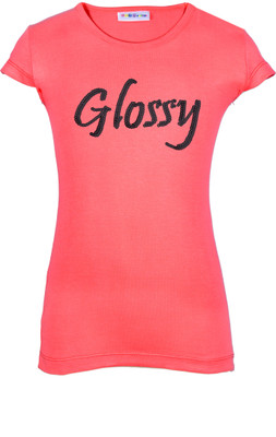 

Lil Orchids Casual Cotton Top(Pink, Pack of 1, Blossom berry
