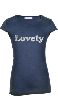 

Lil Orchids Girls Casual Cotton Top(Blue, Pack of 1, Navy