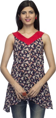 indietoga Casual Sleeveless Floral Print Women Multicolor Top