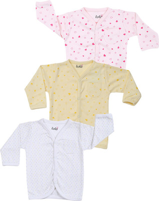 Lula Baby Girls Casual Cotton Kimono Top(Multicolor, Pack of 3) Lula Baby Girls Casual Cotton Kimono Top(Multicolor, Pack of 3)