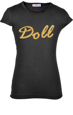 

Lil Orchids Casual Cotton Top(Black, Pack of 1