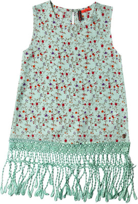 

SuperYoung Girls Casual Cotton Top(Multicolor, Pack of 1, Mint green