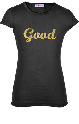 

Lil Orchids Casual Cotton Top(Black, Pack of 1