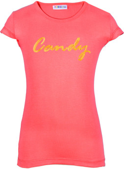 

Lil Orchids Girls Casual Cotton Top(Pink, Pack of 1, Blossom berry