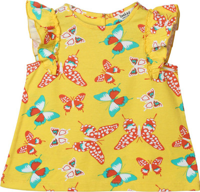 

Beebay Casual Cotton Top(Yellow, Pack of 1)