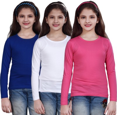 

Sini Mini Casual Cotton Top(Multicolor, Pack of 3