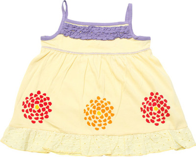 

JusCubs Baby Girls Casual Cotton Top(Yellow, Pack of 1