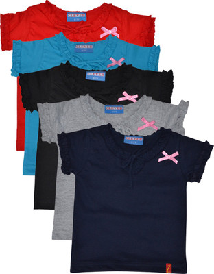 

Clever Casual Cotton Top(Pack of 5, Mulicolour