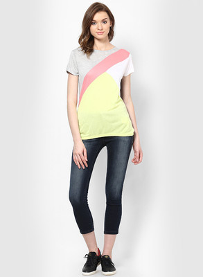 

Vero Moda Casual Short Sleeve Solid Women's Multicolor Top, Sunny lime