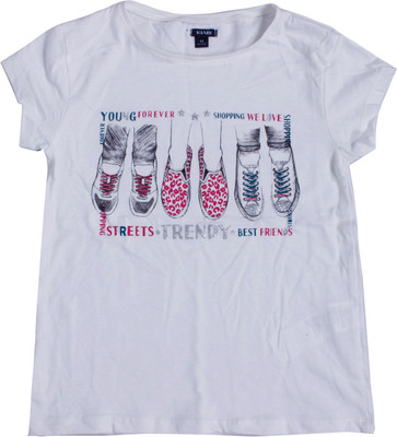 

Indirang Girls Casual Cotton Top(White, Pack of 1