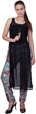 STYLESTONE Casual Sleeveless Solid Women Black Top