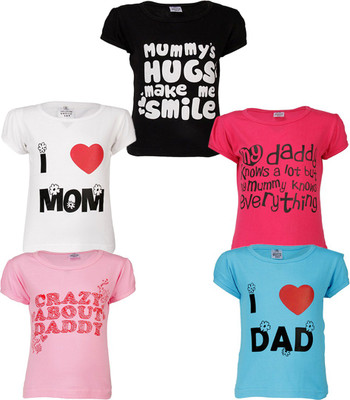 

Gkidz Girl's Casual Top(Multicolor, Pack of 5