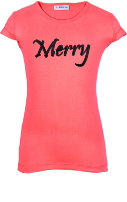 

Lil Orchids Casual Cotton Top(Pink, Pack of 1, Blossom berry