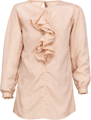 

Buttercups Girls Casual Crepe Top(Beige, Pack of 1, Cream