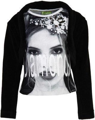 

Cutecumber Girls Party Polyester Top(Black, Pack of 1
