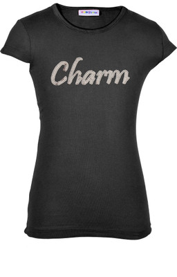 

Lil Orchids Casual Cotton Top(Black, Pack of 1