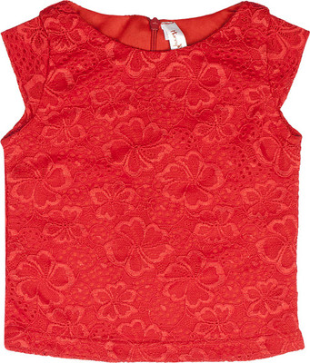 

Hunny Bunny Party Lace Top(Red, Pack of 1