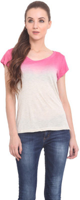 

Trend Arrest Casual Short Sleeve Solid Women's Pink Top, Light pink