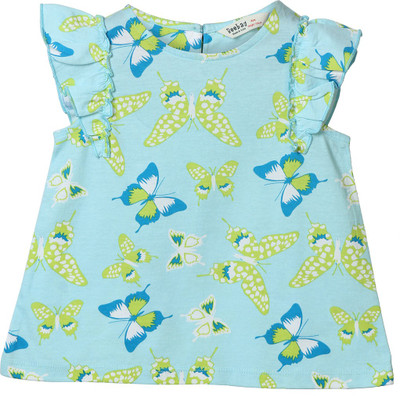 

Beebay Casual Cotton Top(Blue, Pack of 1)