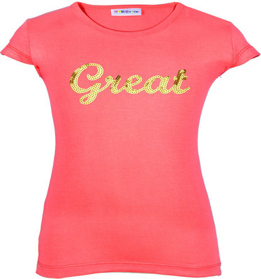 

Gkidz Girls Casual Cotton Top(Pack of 1, Blossom berry