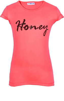 

Lil Orchids Casual Cotton Top(Pink, Pack of 1, Blossom berry