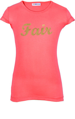 

Lil Orchids Casual Cotton Top(Pink, Pack of 1, Blossom berry